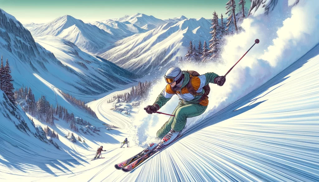 スキーを趣味で楽しむ人